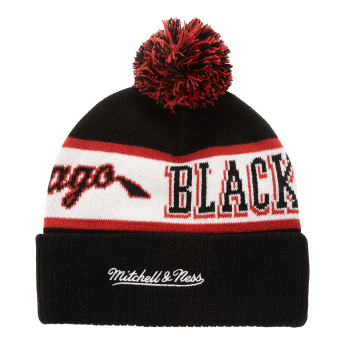 Chicago Blackhawks zimní čepice Block Sweep Pom Knit