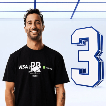 Visa Cash App RB pánské tričko Daniel Ricciardo black F1 Team 2024