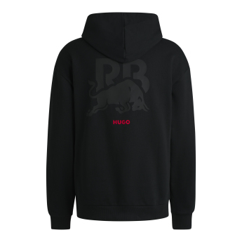 Visa Cash App RB pánská mikina s kapucí Hugo small logo black F1 team 2024