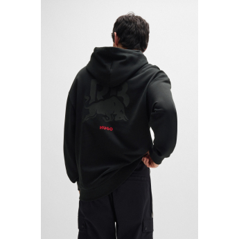 Visa Cash App RB pánská mikina s kapucí Hugo small logo black F1 team 2024