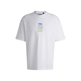 Visa Cash App RB pánské tričko Hugo oversize white F1 Team 2024