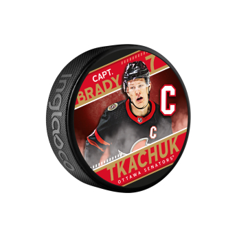 Ottawa Senators puk Brady Tkachuk Captain Collection