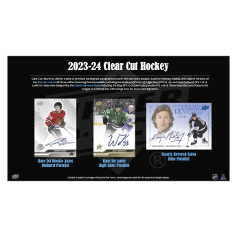 NHL boxy hokejové karty NHL 2023-24 Upper Deck Clear Cut Hobby Box