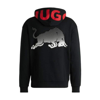 Visa Cash App RB pánská mikina s kapucí Hugo logo black F1 team 2025