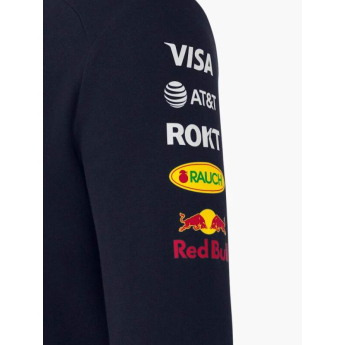 Red Bull Racing pánská mikina s kapucí official Teamline Replica zip navy F1 Team 2025
