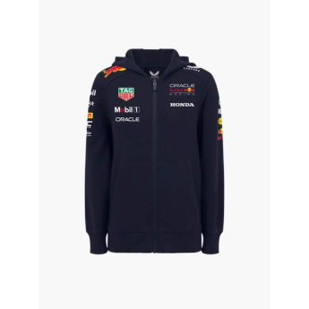 Red Bull Racing dětská mikina s kapucí official Teamline Replica zip navy F1 Team 2025