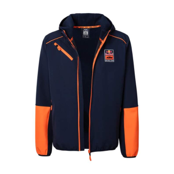 Red Bull KTM pánská bunda s kapucí Softshell Grid navy