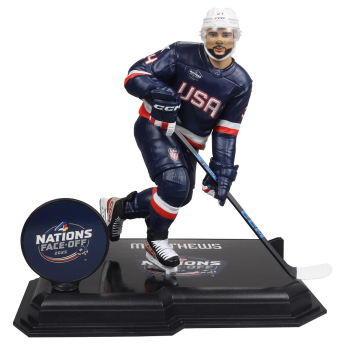 Hokejové reprezentace figurka Auston Matthews #34  Face-Off Team USA 7” Figure SportsPicks