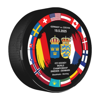 Hokejové reprezentace puk Ice Hockey World Championship Sweden | Denmark MS 2025 Dueling 19.05.2025 Germany vs. Czechia