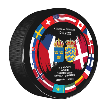 Hokejové reprezentace puk Ice Hockey World Championship Sweden | Denmark MS 2025 Dueling 12.05.2025 Czechia vs. Denmark