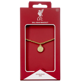 FC Liverpool náramek Gold Finish Bead