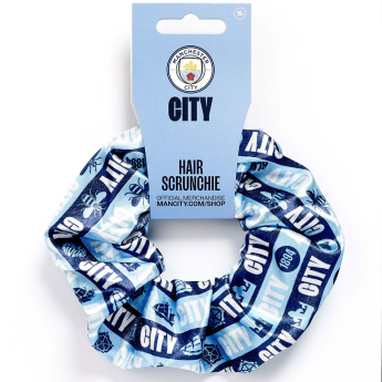 Manchester City gumička do vlasů colourful satin