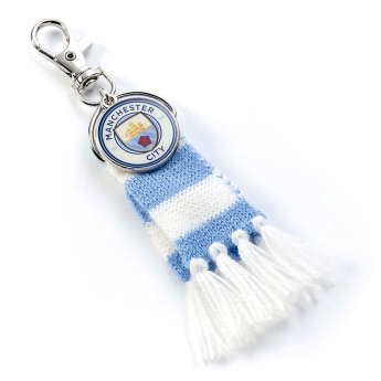 Manchester City přívěšek na tašku Blue Bar Scarf