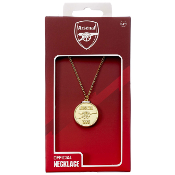 FC Arsenal přívěšek na krk Gold Finish Crest Necklace