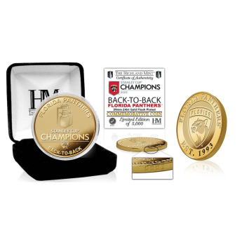 Florida Panthers sběratelská mince 2025 Stanley Cup Champions Gold Coin