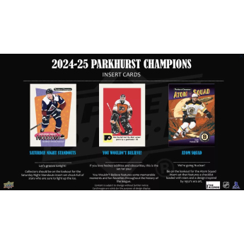 NHL boxy hokejové karty NHL 2024-25 Upper Deck Parkhurst Champions Hockey Hobby box