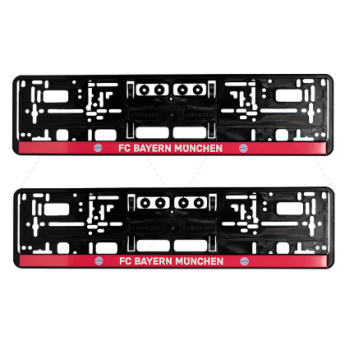 Bayern Mnichov set 2ks rámečků na SPZ Red line