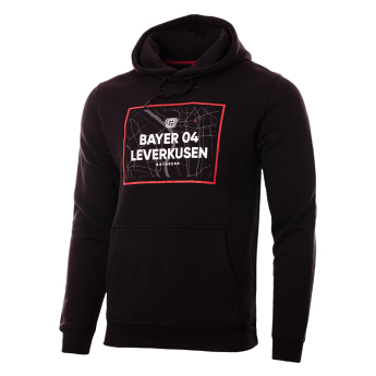 Bayer 04 Leverkusen pánská mikina s kapucí City Map