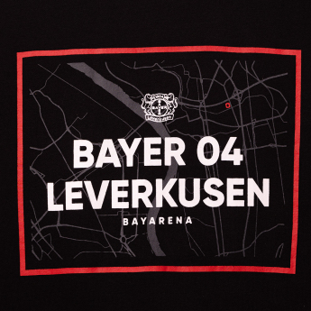 Bayer 04 Leverkusen pánská mikina s kapucí City Map