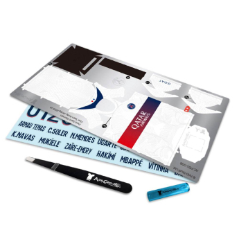 Paris Saint Germain 3D kovový model Away Jersey 2023/24 Kit