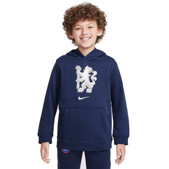 FC Chelsea dětská mikina s kapucí Club navy