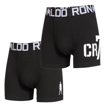 Cristiano Ronaldo dětské boxerky 2pack CR7 fullblack