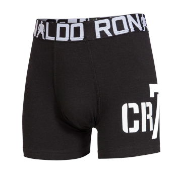 Cristiano Ronaldo dětské boxerky 2pack CR7 fullblack
