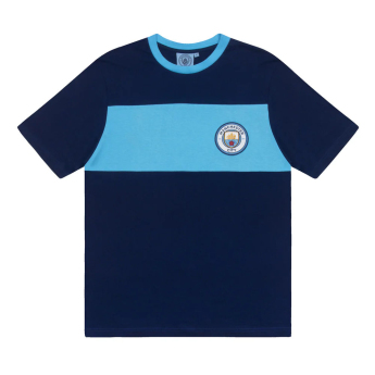 Manchester City pánské pyžamo Long Stripe