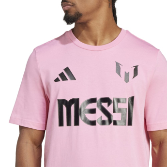 Lionel Messi pánské tričko MESSI Name and number pink