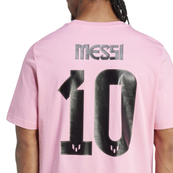 Lionel Messi pánské tričko MESSI Name and number pink
