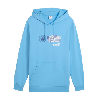 Manchester City pánská mikina s kapucí ftblNRGY blue