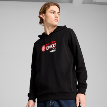 AC Milan pánská mikina s kapucí ftblNRGY black