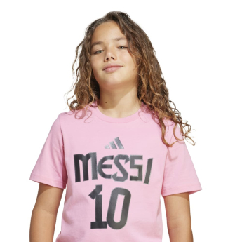 Lionel Messi dětské tričko MESSI Name and number pink