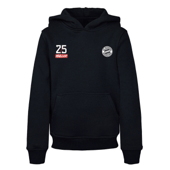 Bayern Mnichov dětská mikina s kapucí Müller black