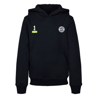 Bayern Mnichov dětská mikina s kapucí Neuer black