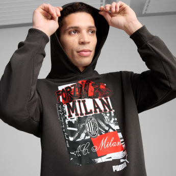 AC Milan pánská mikina s kapucí ftblNRGY gray