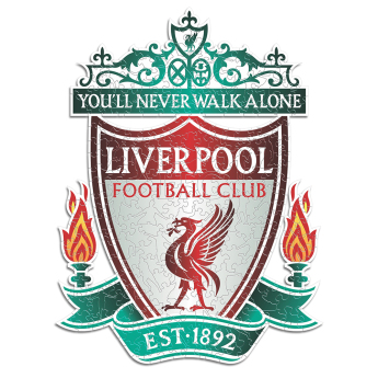 FC Liverpool dřevěné puzzle Crest 150 ks