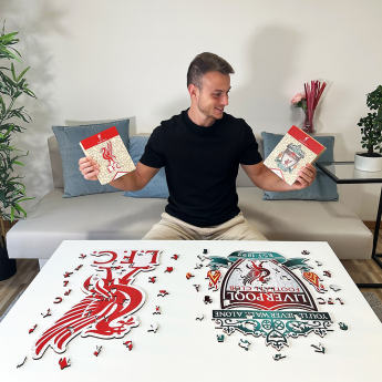 FC Liverpool dřevěné puzzle Crest 150 ks