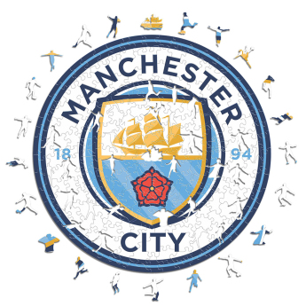 Manchester City dřevěné puzzle Crest 150 pcs