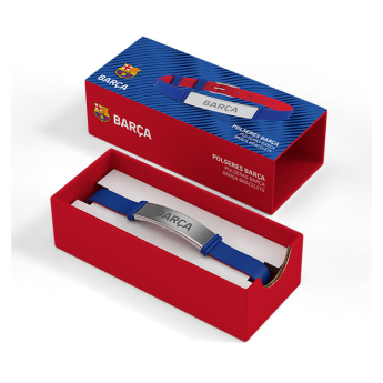 FC Barcelona silikonový náramek fashion blue