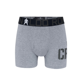 Cristiano Ronaldo dětské boxerky 2pack CR7 Bamboo black-grey