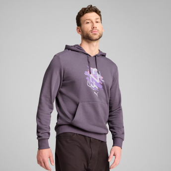 Neymar Jr pánská mikina s kapucí NEYMAR JR Creativity purple