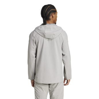 Real Madrid pánská bunda s kapucí Vis Tech Travel grey