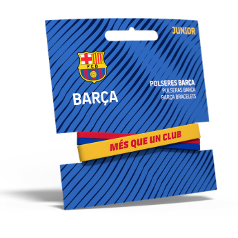 FC Barcelona dětský gumový náramek Locked yellow