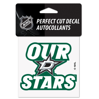 Dallas Stars samolepka Perfect Cut Decal SLOGAN