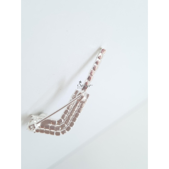 Hokejové reprezentace brož Czech Hockey Tricolor Silver Plated Hockey Stick