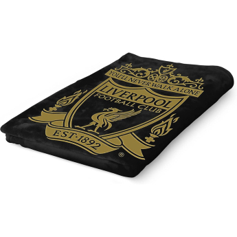 FC Liverpool fleecová deka Gold Black