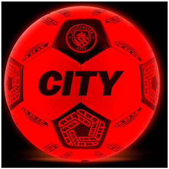 Manchester City fotbalový míč LED Glow Football - size 5