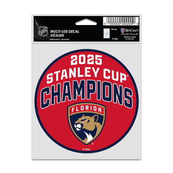 Florida Panthers samolepka 2025 Stanley Cup Champions Fan Decal Set