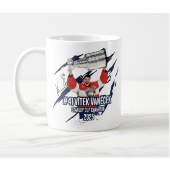 Florida Panthers hrníček Vítek Vaněček #92 Stanley Cup Champion 2025